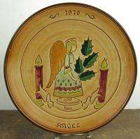 Pennsbury Pottery Yuletide Christmas Angel Plate 1970  