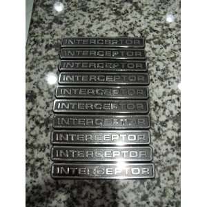   of 10 Qty Police Interceptor Only Car Emblem Chrome Chevy Ford Dodge