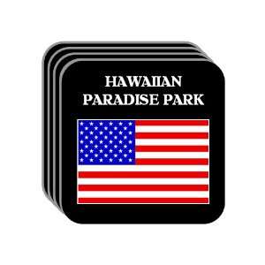 US Flag   Hawaiian Paradise Park, Hawaii (HI) Set of 4 Mini Mousepad 