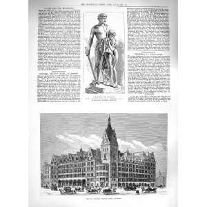  1883 CENTRAL STATION HOTEL GLASGOW SHIELDING HELPLESS 