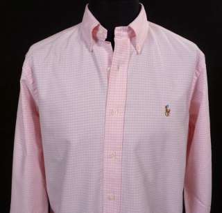NWT Polo Ralph Lauren Mens Pink Buttondown Dress Shirt  
