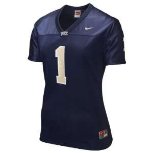 Pittsburgh Panthers Womens Nike Navy #1 Football Replica Jersey 