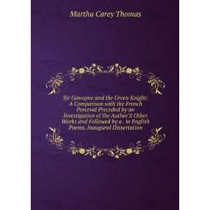   comparison with the French Perceval; M Carey 1857 1935 Thomas Books