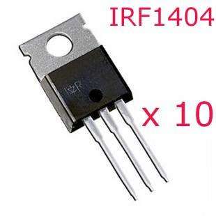 10 pcs IRF1404 IRF 1404 Power MOSFET Transistor TO 220  