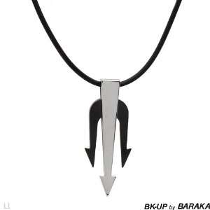BK UP By BARAKA Stainless Steel and Ladies Necklace. Length 20 in 