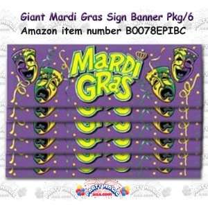   Banner 5ft 3in. x 21in. All Weather w/4 Grommets Pkg/6 Toys & Games
