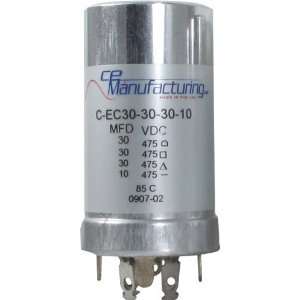   30/30/30/10uF 475VDC Multi Section Can Capacitor Musical Instruments