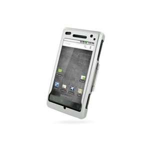   Aluminum Metal Case for Motorola Droid   Open Screen Design (Silver