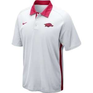   White Nike 2012 Football Coaches Sideline Elite Force Polo Shirt
