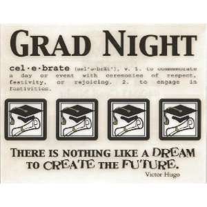 Grad Night Graduation Say It With Stickers Scrapbook Stickers (40043)