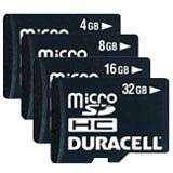 DU 2IN1 16G R 16GB Micro SD Card w Adaptor Duracell Flash 804272729436 