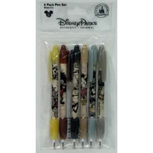  Disney Parks Retro 1930s Mickey & Friends 6 Pack Pen Set 