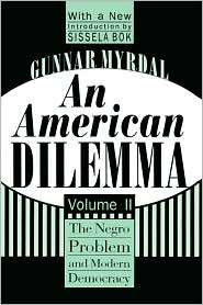 An American Dilemma, Vol. 2, (1560008571), Gunnar Myrdal, Textbooks 
