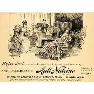   Ad Malt Nutrine Health Brewing Anheuser Buschs Art   Original Print Ad