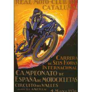  Real Moto Club de CATALUNA   Auto Race Poster