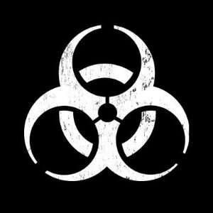  Biohazard Zombie Contagion Sticker Automotive