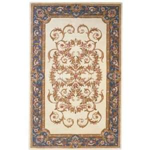  MER Rugs Charlemagne Coordinates 8610 Cream Blue Aubusson 