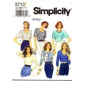  Simplicity 8710 Sewing Pattern Pullover Tops Size 10   16 