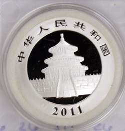 2011 silver panda perfect bullion 999 fine silver free gold