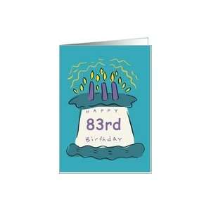  Candles 83rd Birthday Card Card Toys & Games