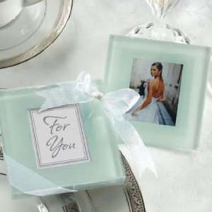 Forever Photo Frosted Glass Coasters 