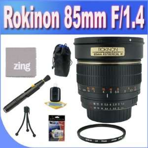  Rokinon 85M N 85mm F1.4 Aspherical Lens for Nikon + UV 
