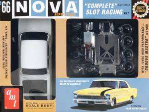 NEW AMT 1/25 1966 Chevy Nova Slot Car Race Kit SCAMT745/12 NIB 