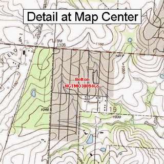  USGS Topographic Quadrangle Map   Belton, Missouri (Folded 