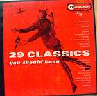 CAMDEN 29 classics you should know 6 LP CFL 103 VG  1st