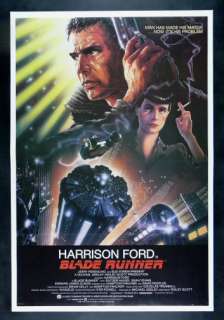   * CineMasterpieces ORIG LINEN BACKED MOVIE POSTER 1982 BLADERUNNER