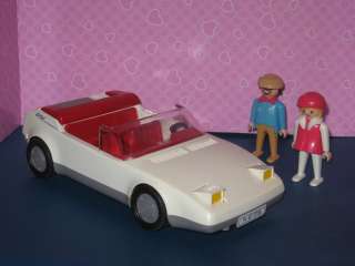   White Corvette Car with Original Figures ~ Rare 1987 Set ~ Nice  