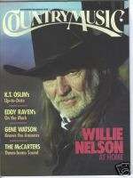 Willie Nelson Covers Country Music Magazine 1988  