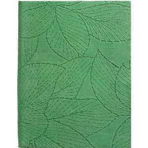  Green Leaves Writing Journal, Suede Cover, 5x7 Office 