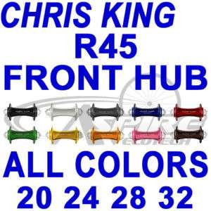 Chris King Front R45 Hub  20/24/28/32 hole (R/45/r 45/hubs/road/racing 
