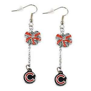  Chicago Cubs Dangle Earrings with Bows