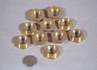 10 NEW BRASS WELD IN 1/4 THREAD BUSH BUNG HOLE FITTING  