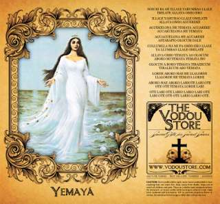 Yemaya Orisha 7 Day Candle Label Santeria  