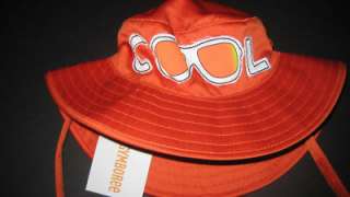 GYMBOREE Toddler Boy Size 2T 3T Orange COOL Sun Hat NEW  