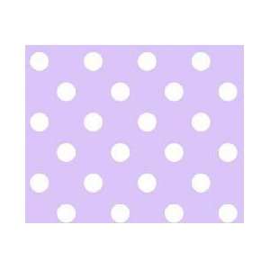   Fitted Cradle Sheet   Pastel Lavender Polka Dots Woven   Made In USA