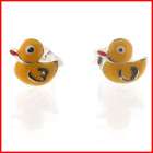 Sterling Silver Studs Earrings with Enamel Tiny Swallow  