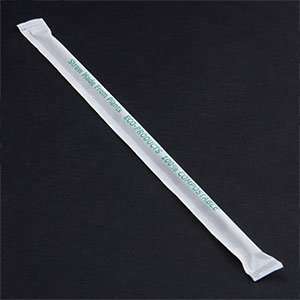   Eco Products Clear Wrapped Renewable and Compostable Straws 9600 / CS