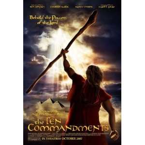  The Ten Commandments Original Movie Poster 27x40 Animated 