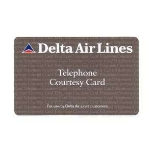 Collectible Phone Card 5u Delta Air Lines Telephone Courtesy Card 