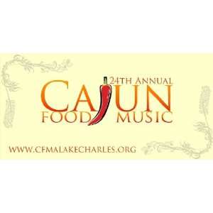   3x6 Vinyl Banner   Annual Cajun Food & Music Festival 