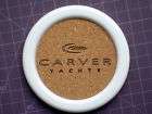 Carver Yachts Drink Coasters Set of 4   WHITE