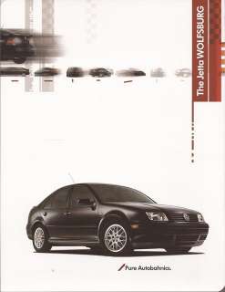 2003 03 VW Jetta Wolfsburg original Sales brochure  