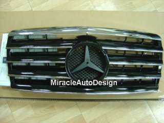 Black Front Grille For 1993 1995 Mercedes W124 E Class  