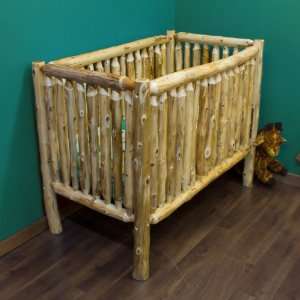  Heritage Cedar Log Baby Crib