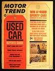MOTOR TREND Magazine June 1967 Used Car Buyers Guide