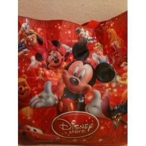  Themed Large Red Shopping Tote Bag Featuring Mickey and Minnie Mouse 